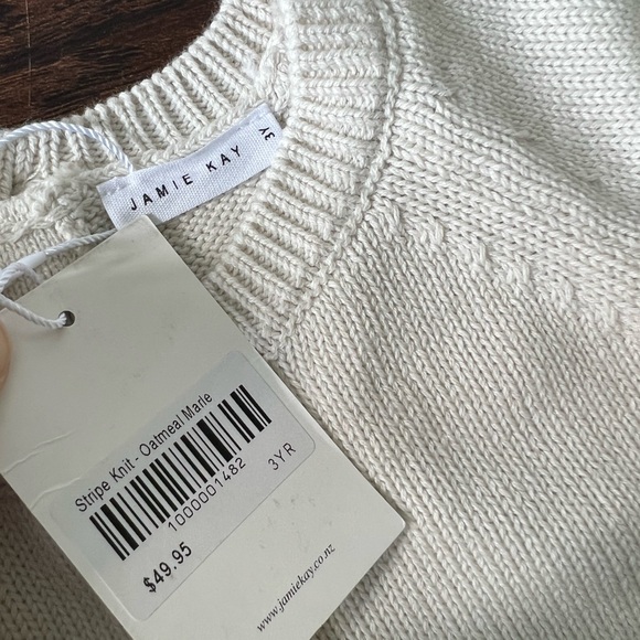 Jamie Kay Stripe Knit - Oatmeal Marle - Picture 3 of 7